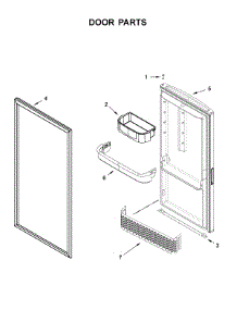 Door Parts parts for Gladiator Refrigerator GARF30FDGB00 from AppliancePartsPros.com