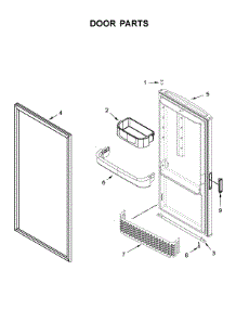 Door Parts parts for Gladiator Refrigerator GARF30FDGB01 from AppliancePartsPros.com