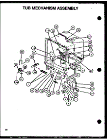 Tub Mechanism Assembly (Dus600b / P1139732nb) (Dus600ww / P1139732nw) (Ddw650b / P1139736nb) (Ddw650ww / P1139736nw) (Dus900b / P1139733nb) (Ddw950b / P1139737nb) (Ddw950ww / P1139737nw) parts for Amana Dishwasher GAX100L/P1139727NL from AppliancePartsPros.com