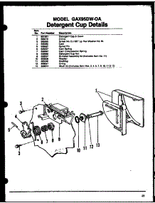 Detergent Cup Details (Gax95dw-Oa / Mn01) (Gax95dw-Oa / Mn02) (Gax95dw-Oa / Mn03) parts for Amana Dishwasher GAX97DW/MN02 from AppliancePartsPros.com