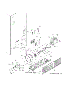 Machine Compartment parts for Ge Bottom-Mount Refrigerator GBE21DGKJRWW from AppliancePartsPros.com