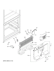 Freezer Section parts for Ge Bottom-Mount Refrigerator GBE21DSKJRSS from AppliancePartsPros.com