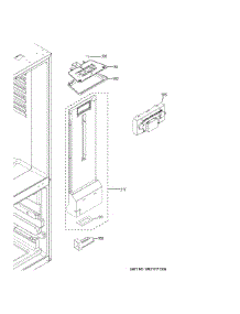 Fresh Food Section parts for Ge Bottom-Mount Refrigerator GBE21DSKJRSS from AppliancePartsPros.com