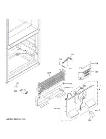 Freezer Section parts for Ge Bottom-Mount Refrigerator GBE21DSKLRSS from AppliancePartsPros.com