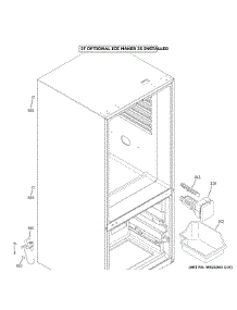 Ice Maker parts for Ge Bottom-Mount Refrigerator GBE21DSKLRSS from AppliancePartsPros.com