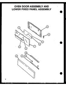 Oven Door Assembly And Lower Fixed Panel Assembly parts for Amana Electric Range GBE22AA5CEML/P1137956NL from AppliancePartsPros.com