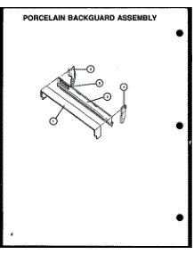 Porcelain Backguard Assembly parts for Amana Electric Range GBE22AA5CEML/P1137956NL from AppliancePartsPros.com