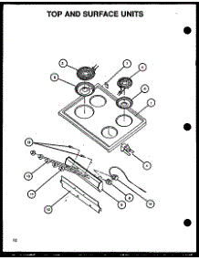Top And Surface Units parts for Amana Electric Range GBE22AA5CEML/P1137956NL from AppliancePartsPros.com