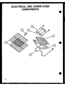 Electrical And Lower Oven Components parts for Amana Electric Range GBE22AA5CEML/P1137956NL from AppliancePartsPros.com