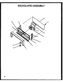 Backguard Assembly (Sbc24fx5 / P1142295nl) (Sbc24fxo / P1142411nw) parts for Amana Electric Range GBE24AAOEPT/P1142415NW from AppliancePartsPros.com