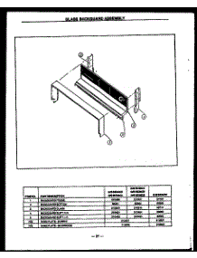 Glass Backguard Assembly (Gbe24cb) (Sbe24cb) (Gbe24cc) (Sbe24cc) (Gbe26cb) (Sbe26cb) (Gbe26eb) (Sbe26eb) (Gbc26ck) (Sbc26ck) parts for Modern Maid Electric Range GBE24AAOPT from AppliancePartsPros.com