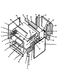 Cabinet Assy parts for Amana Electric Range GBE26AA0CP/P1142487NW from AppliancePartsPros.com