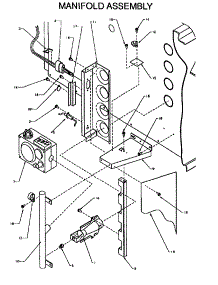 Manifold Assembly parts for Amana Furnace GBI045A25A/P1176901F from AppliancePartsPros.com