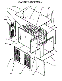 Cabinet Assembly parts for Amana Furnace GBI090A50A/P1176905F from AppliancePartsPros.com