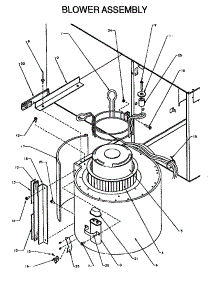 Blower Assembly parts for Amana Furnace GBI090A50A/P1176905F from AppliancePartsPros.com
