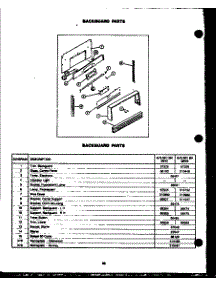 Backguard Parts parts for Amana Gas Range GBK26DA from AppliancePartsPros.com