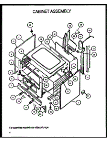 Cabinet Assembly parts for Amana Gas Range GBK26FS5/P1142147NL from AppliancePartsPros.com