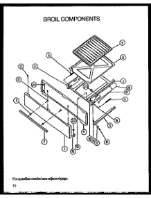 Broil Components parts for Amana Gas Range GBK26FS5/P1142147NL from AppliancePartsPros.com