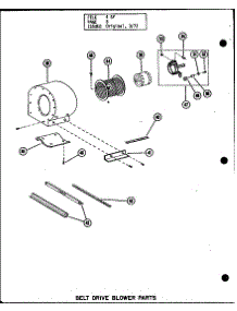 Belt Drive Blower Parts (Gc-65De / P96252-1F) (Gc-65De / P96306-1F) (Gc-80De / P96252-3F) (Gc-80De / P96306-3F) (Gc-105De / P96252-5F) (Gc-105De / P96306-5F) (Gc-120De / P96252-8F) (Gc-120De / P96306-8F) parts for Amana Furnace GC-140E/P96252-10F from AppliancePartsPros.com