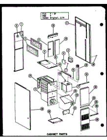 Cabinet Parts (Gc-65De / P96331-1F) (Gc-80De / P96331-3F) (Gc-105De / P96331-5F) (Gc-120De / P96331-8F) parts for Amana Furnace GC-80DE/P96331-3F from AppliancePartsPros.com