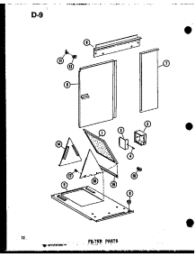 Filter Parts (Gc65dm-2 / P96523-1F) (Gc80dm-3 / P96523-2F) (Gc105dm-3 / P96523-3F) (Gc120dm-3.5 / P96523-4F) (Gc140dm-4 / P96523-5F) parts for Amana Furnace GC120DM-3.5/P96523-4F from AppliancePartsPros.com