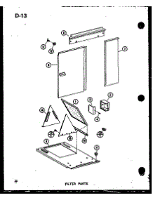 Filter Parts (Gc65dn-2 / P68838-1F) (Gc80dn-3 / P68838-2F) (Gc105dn-3 / P68838-3F) (Gc120dn-3.5 / P68838-4F) (Gc140dn-4 / P68838-5F) parts for Amana Furnace GC140DN-4/P68838-5F from AppliancePartsPros.com