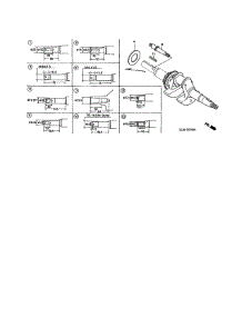 Crankshaft parts for Honda Lawn & Garden Engine GC160A-MHA2 from AppliancePartsPros.com