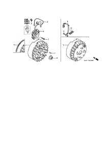 Flywheel  /  Ignition Coil parts for Honda Lawn & Garden Engine GC160A-MHA2 from AppliancePartsPros.com
