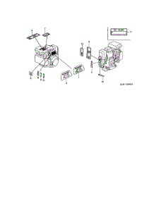 Label parts for Honda Lawn & Garden Engine GC160A-MHA2 from AppliancePartsPros.com