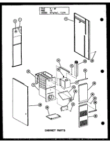 Cabinet Parts (Gc65df-2 / P96331-12F) (Gc80df / P96331-13F) (Gc80df-3 / P96331-14F) (Gc105df / P96331-15F) (Gc105df-3 / P96331-16F) (Gc120df / P96331-17F) (Gc120df-3.5 / P96331-18F) (Gc140df-4 / P96331-19F) parts for Amana Furnace GC65DF-2/P96331-12F from AppliancePartsPros.com