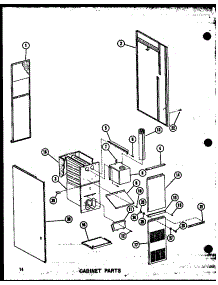 Cabinet Parts (Gc65dj-2 / P96455-9F) (Gc80dj / P96455-10F) (Gc80dj-3 / P96455-11F) (Gc105dj / P96455-12F) (Gc105dj-3 / P96455-13F) (Gc120dj / P96455-14F) (Gc120dj-3.5 / P96455-15F) (Gc140dj-4 / P96455-16F) parts for Amana Furnace GC65DJ-2/P96455-9F from AppliancePartsPros.com