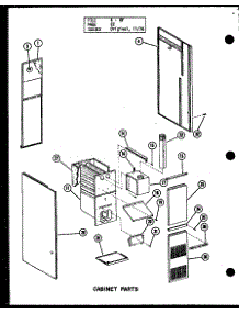Cabinet Parts (Gc65df-2 / P96382-9F) (Gc80df / P96382-10F) (Gc80df-3 / P96382-11F) (Gc105df / P96382-12F) (Gc105df-3 / P96382-13F) (Gc120df / P96382-14F) (Gc120df-3.5 / P96382-15F) (Gc140df-4 / P96382-16F) parts for Amana Furnace GC80DF-3/P96382-3F from AppliancePartsPros.com