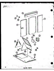 Filter Parts (Gc65dj-2 / P96455-1F) (Gc80dj / P96455-2F) (Gc80dj-3 / P96455-3F) (Gc105dj / P96455-4F) (Gc105dj-3 / P96455-5F) (Gc120dj / P96455-6F) (Gc120dj-3.5 / P96455-7F) (Gc140dj-4 / P96455-8F) parts for Amana Furnace GC80DJ-3/P96455-11F from AppliancePartsPros.com