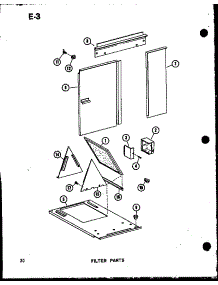 Filter Parts (Gce65dm-2 / P96525-1F) (Gce80dm / P96525-2F) (Gce80dm-3 / P96525-3F) (Gce105dm / P96525-4F) (Gce105dm-3 / P96525-5F) (Gce120dm / P96525-6F) (Gce120dm-3.5 / P96525-7F) parts for Amana Furnace GC80DM-3/P96523-2F from AppliancePartsPros.com