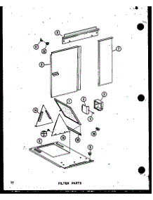 Filter Parts (Gce65dn-2 / P68837-1F) (Gce80dn / P68837-2F) (Gce80dn-3 / P68837-3F) (Gce105dn / P68837-4F) (Gce105dn-3 / P68837-5F) (Gce120dn / P68837-6F) (Gce120dn-3.5 / P68837-7F) parts for Amana Furnace GC80DN-3/P68838-2F from AppliancePartsPros.com
