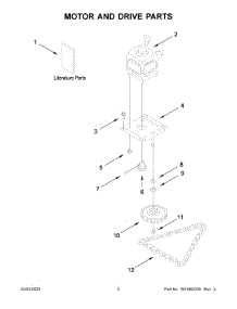 Motor And Drive Parts parts for Whirlpool Trash Compactor GC900QPPQ7 from AppliancePartsPros.com