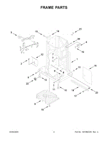 Frame Parts parts for Whirlpool Trash Compactor GC900QPPQ7 from AppliancePartsPros.com
