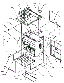 Cabinet Assembly parts for Amana Furnace GCC045X30A/P1161807F from AppliancePartsPros.com