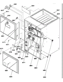 Cabinet Assembly And Blower Mounting parts for Amana Furnace GCCA070AX30/P1227602F from AppliancePartsPros.com