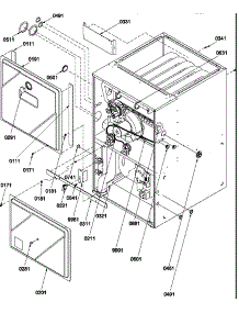 Cabinet Assembly And Blower Mounting parts for Amana Furnace GCCA115AX50/P1219506F from AppliancePartsPros.com