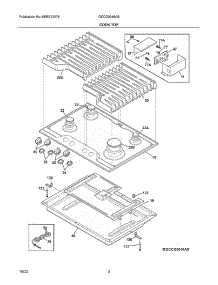 Cook Top|Mgccg3046as.Svg parts for Frigidaire Gas Cooktop GCCG3046AS from AppliancePartsPros.com