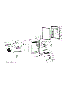 Refrigerator parts for Ge Compact Refrigerator GCE06GGHDWW from AppliancePartsPros.com