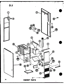 Cabinet Parts (Gc65dn-2 / P68838-1F) (Gc80dn-3 / P68838-2F) (Gc105dn-3 / P68838-3F) (Gc120dn-3.5 / P68838-4F) (Gc140dn-4 / P68838-5F) parts for Amana Furnace GCE105DN/P68837-4F from AppliancePartsPros.com