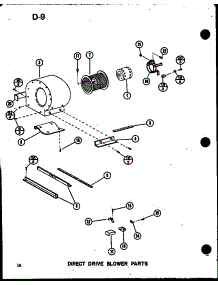 Direct Drive Blower Parts (Gc65dn-2 / P68838-1F) (Gc80dn-3 / P68838-2F) (Gc105dn-3 / P68838-3F) (Gc120dn-3.5 / P68838-4F) (Gc140dn-4 / P68838-5F) parts for Amana Furnace GCE120DN/P68837-6F from AppliancePartsPros.com