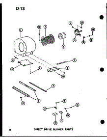 Direct Drive Blower Parts (Gce65dm-2 / P96525-1F) (Gce80dm / P96525-2F) (Gce80dm-3 / P96525-3F) (Gce105dm / P96525-4F) (Gce105dm-3 / P96525-5F) (Gce120dm / P96525-6F) (Gce120dm-3.5 / P96525-7F) parts for Amana Furnace GCE65DM-2/P96525-1F from AppliancePartsPros.com