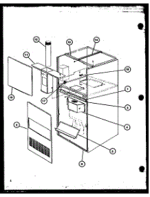 Cabinet parts for Amana Furnace GCE753/P9806107F from AppliancePartsPros.com