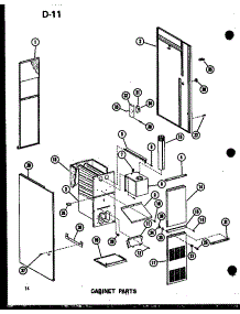 Cabinet Parts (Gce65dm-2 / P96525-1F) (Gce80dm / P96525-2F) (Gce80dm-3 / P96525-3F) (Gce105dm / P96525-4F) (Gce105dm-3 / P96525-5F) (Gce120dm / P96525-6F) (Gce120dm-3.5 / P96525-7F) parts for Amana Furnace GCE80DM/P96525-2F from AppliancePartsPros.com