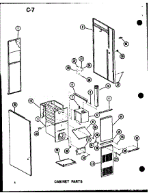 Cabinet Parts parts for Amana Furnace GCE80DM/P96597-2F from AppliancePartsPros.com
