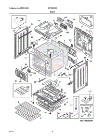 Body parts for Frigidaire Gas Range GCFE3060BDA from AppliancePartsPros.com
