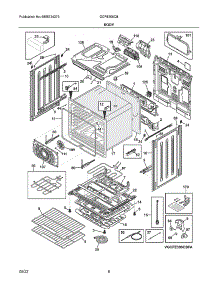 Body parts for Frigidaire Gas Range GCFE306CBFA from AppliancePartsPros.com